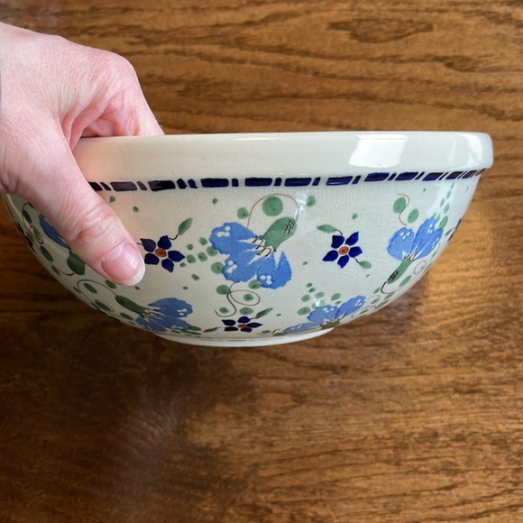 Polish Pottery Serving Bowl - Picture 3 of 6